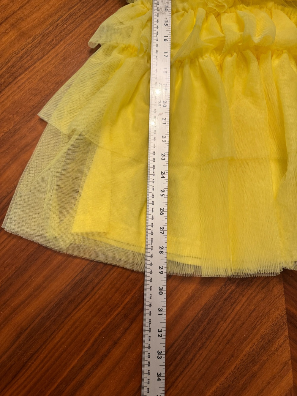 Lulus NWT Special Poise Yellow Tulle Tiered Mini Dress Homecoming Size M - Picture 13 of 14